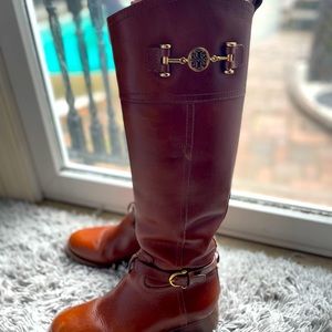 Tory Burch Nadine brown riding boot size 5